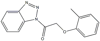 1-(2-Methylphenoxyacetyl)-1H-benzotriazole Struktur