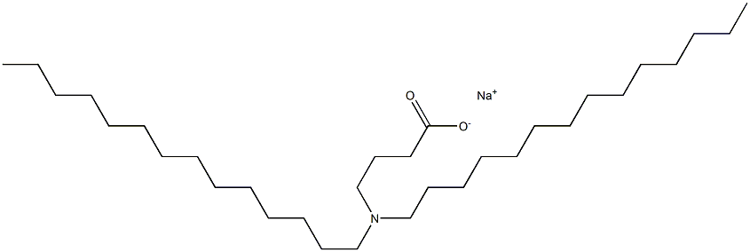 4-(Ditetradecylamino)butyric acid sodium salt Struktur