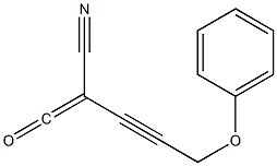 Cyano(3-phenoxy-1-propynyl)ketene Struktur