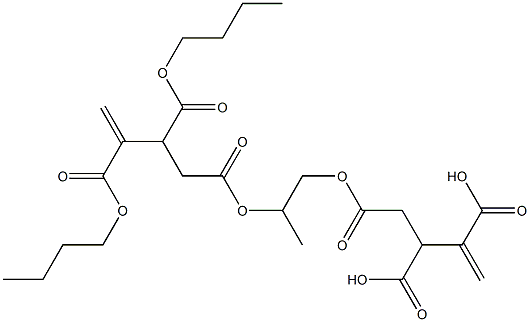 4,4'-[1-Methylethylenebis(oxycarbonyl)]bis(1-butene-2,3-dicarboxylic acid dibutyl) ester Struktur