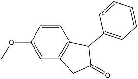 1-Phenyl-5-methoxy-2-indanone Struktur