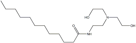 N-[2-[Bis(2-hydroxyethyl)amino]ethyl]lauric amide Struktur