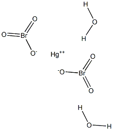 Mercury(II) bromate dihydrate Struktur