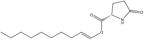 (S)-5-Oxopyrrolidine-2-carboxylic acid 1-decenyl ester Struktur