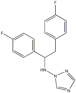 N-[1,2-Bis(4-fluorophenyl)ethyl]-1H-1,2,4-triazol-1-amine Struktur