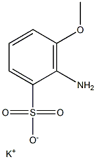 2-Amino-3-methoxybenzenesulfonic acid potassium salt Struktur