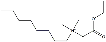 N-(Ethoxycarbonylmethyl)-N,N-dimethyl-1-octanaminium Struktur