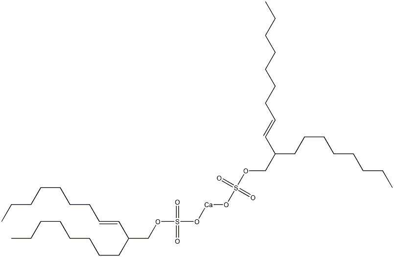 Bis(2-octyl-3-undecenyloxysulfonyloxy)calcium Struktur