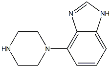 4-Piperazino-1H-benzimidazole Struktur