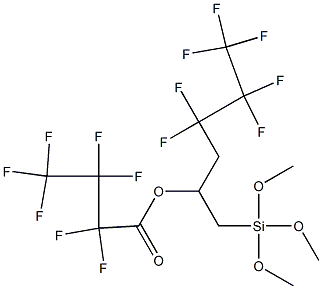 Heptafluorobutanoic acid [1-[[trimethoxysilyl]methyl]-3,3,4,4,5,5,5-heptafluoropentyl] ester Struktur