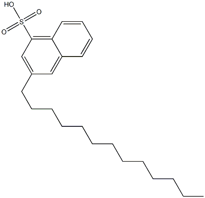 3-Tridecyl-1-naphthalenesulfonic acid Struktur