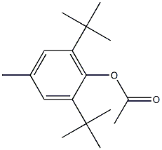 2,6-Bis(1,1-dimethylethyl)-4-methylphenol acetate Struktur