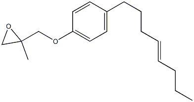 4-(4-Octenyl)phenyl 2-methylglycidyl ether Struktur