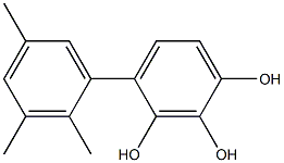 4-(2,3,5-Trimethylphenyl)benzene-1,2,3-triol Struktur