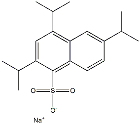 2,4,6-Triisopropyl-1-naphthalenesulfonic acid sodium salt Struktur