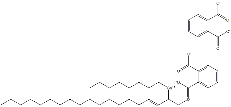 Bis[phthalic acid 1-(1-heptadecenyl)]dioctyltin(IV) salt Struktur