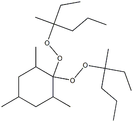 2,4,6-Trimethyl-1,1-bis(1-ethyl-1-methylbutylperoxy)cyclohexane Struktur