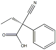 [R,(-)]-2-Cyano-2-phenylbutyric acid Struktur