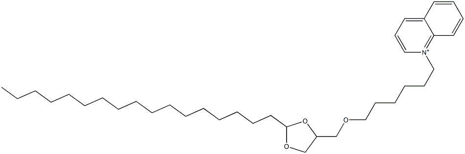 1-[6-(2-Heptadecyl-1,3-dioxolan-4-ylmethoxy)hexyl]quinolinium Struktur