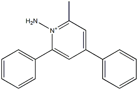 2-Methyl-4,6-diphenyl-1-aminopyridinium Struktur