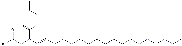 3-(1-Octadecenyl)succinic acid 1-hydrogen 4-propyl ester Struktur