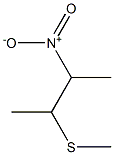 2-(Methylthio)-3-nitrobutane Struktur