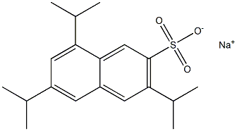 3,6,8-Triisopropyl-2-naphthalenesulfonic acid sodium salt Struktur