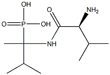 [2-(L-Valylamino)-3-methylbutan-2-yl]phosphonic acid Struktur