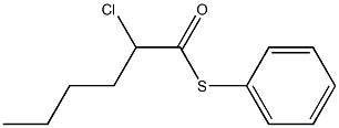 2-Chlorohexanethioic acid S-phenyl ester Struktur