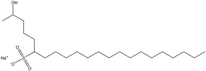 2-Hydroxydocosane-6-sulfonic acid sodium salt Struktur