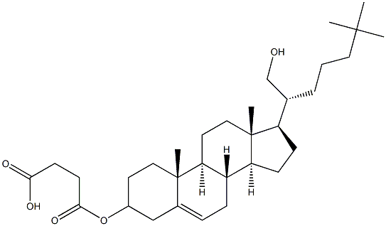 25-Methylcholest-5-ene-3,21-diol 3-hydrogen butanedioate Struktur