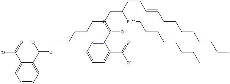 Bis[phthalic acid 1-(3-dodecenyl)]dioctyltin(IV) salt Struktur