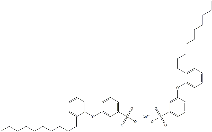 Bis[3-(2-decylphenoxy)benzenesulfonic acid]calcium salt Struktur