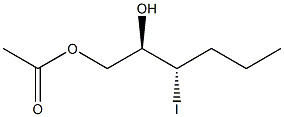 (2R,3S)-1-Acetoxy-3-iodohexan-2-ol Struktur