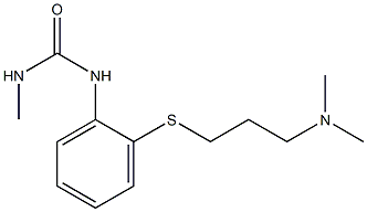 1-[2-[[3-(Dimethylamino)propyl]thio]phenyl]-3-methylurea Struktur