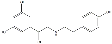 5-[2-[[2-(4-Hydroxyphenyl)ethyl]amino]-1-hydroxyethyl]benzene-1,3-diol Struktur