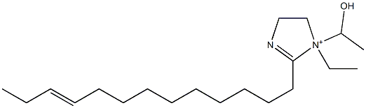 1-Ethyl-1-(1-hydroxyethyl)-2-(10-tridecenyl)-2-imidazoline-1-ium Struktur