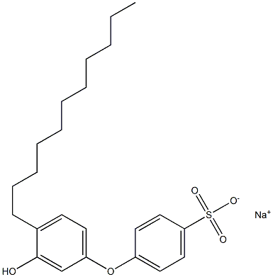 3'-Hydroxy-4'-undecyl[oxybisbenzene]-4-sulfonic acid sodium salt Struktur