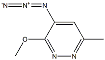 4-Azido-6-methyl-3-methoxypyridazine Struktur