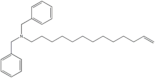 (12-Tridecenyl)dibenzylamine Struktur