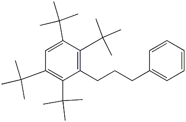 1-(2,3,5,6-Tetra-tert-butylphenyl)-3-phenylpropane Struktur