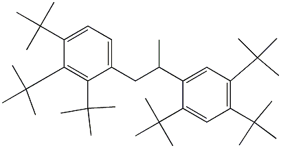 1-(2,3,4-Tri-tert-butylphenyl)-2-(2,4,5-tri-tert-butylphenyl)propane Struktur