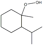 1-Methyl-2-isopropylcyclohexyl hydroperoxide Struktur