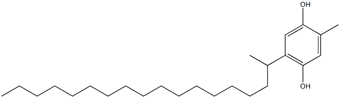 2-Methyl-5-(1-methylheptadecyl)hydroquinone Struktur