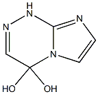 1,4-Dihydroimidazo[2,1-c][1,2,4]triazine-4,4-diol Struktur