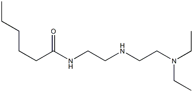 N-[2-[2-(Diethylamino)ethylamino]ethyl]hexanamide Struktur