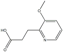 3-(3-Methoxy-2-pyridinyl)propanoic acid Struktur