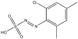 2-Chloro-4,6-dimethylbenzenediazosulfonic acid Struktur