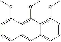 1,8,9-Trimethoxyanthracene Struktur