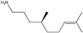 [S,(+)]-4,8-Dimethyl-7-nonenylamine Struktur